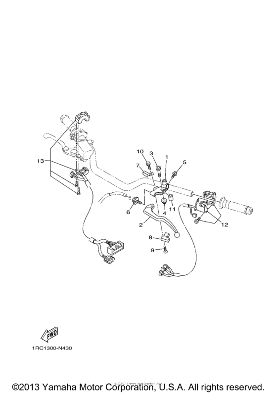 FZ09EGY Рулевые переключатели