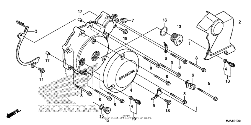 Left crankcase cover (2)