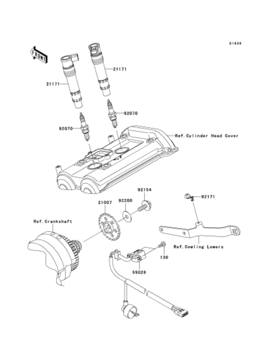 EX400 Катушка зажигания