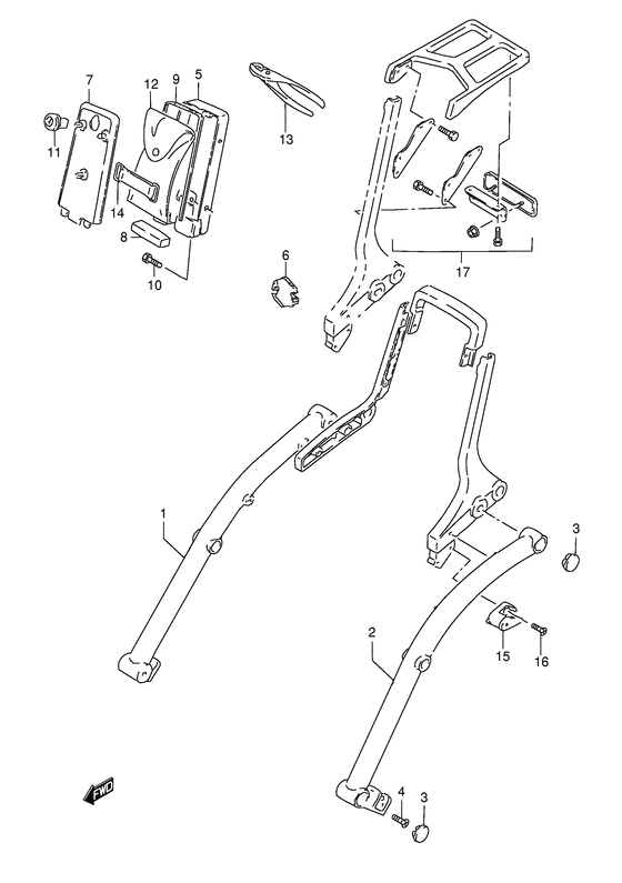 Frame handle grip