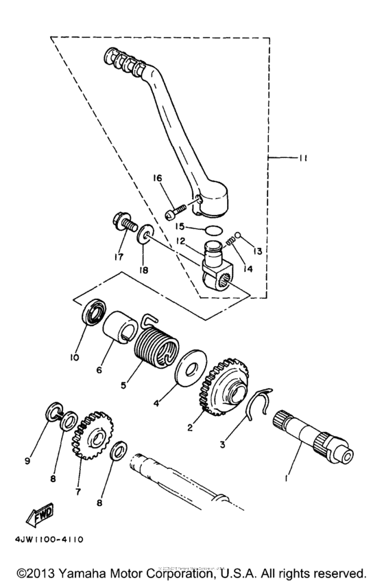 WR250Z Стартер