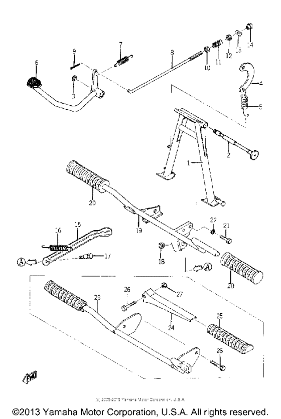 Stand - brake pedal