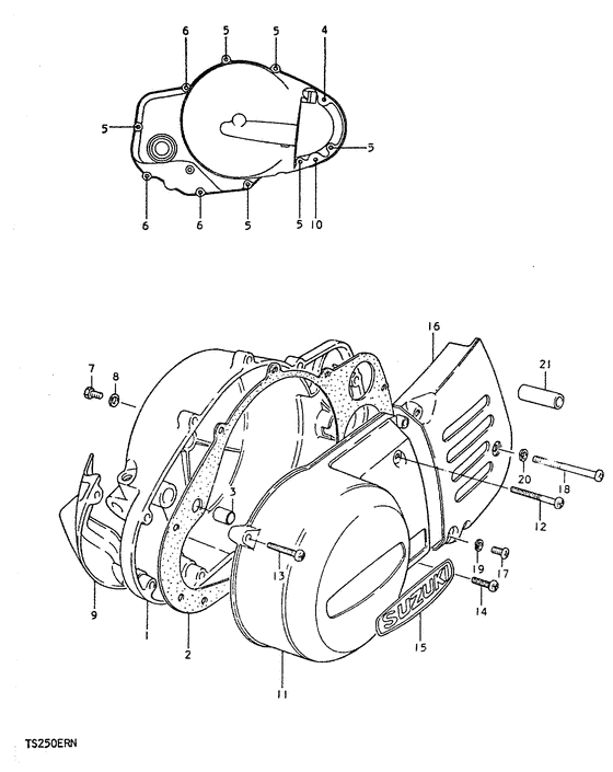 Crankcase cover ass`y  (v