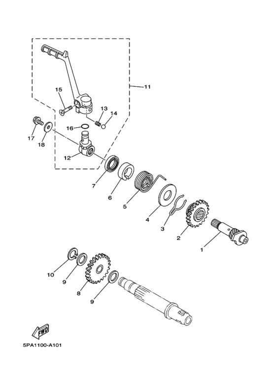 YZ85LW Стартер