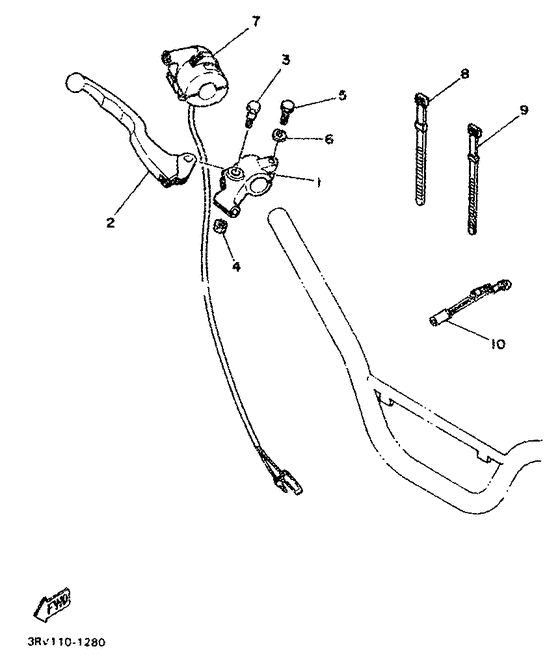 Handle switch. lever