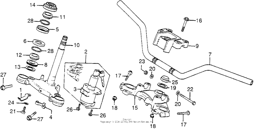 Handlebar + top bridge