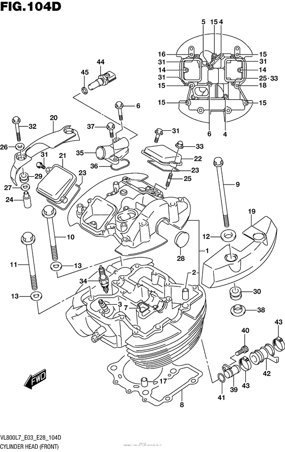 Cylinder Head (Front) (Vl800Tl7 E03)