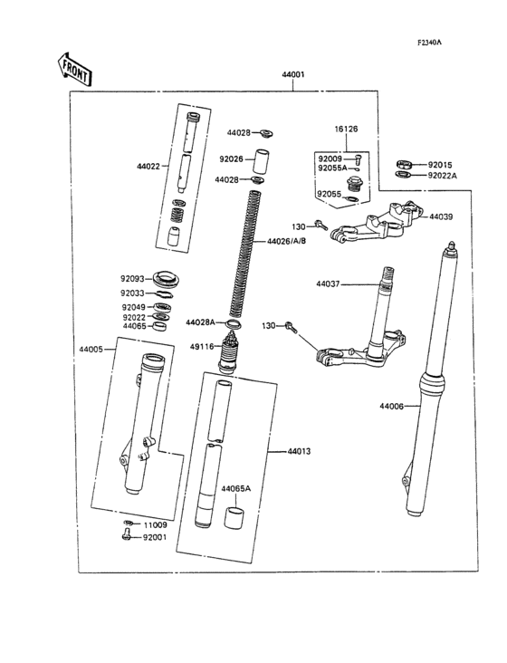 Front fork(kx100-a2)