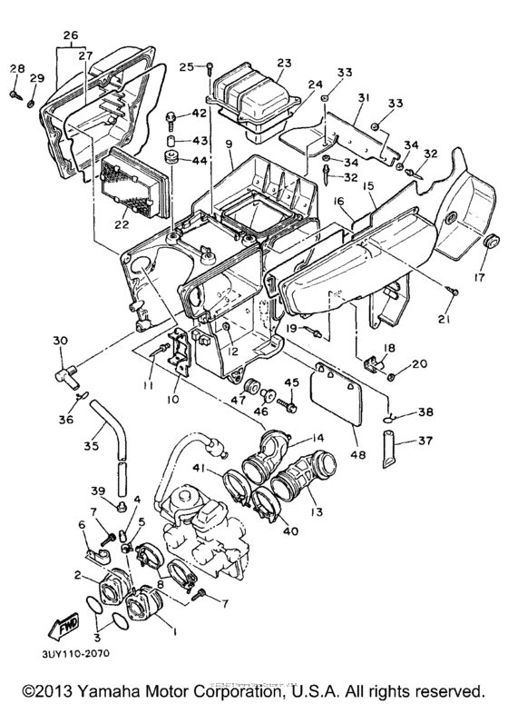 XT600ED Впускная система