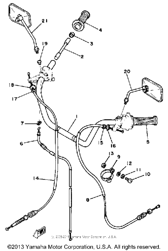 Handlebar-cable