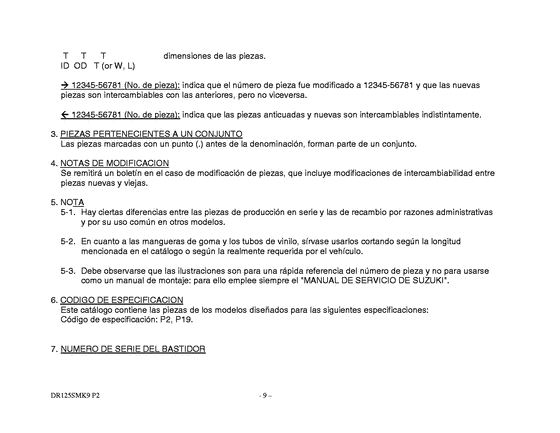 DR125 Catalog preface