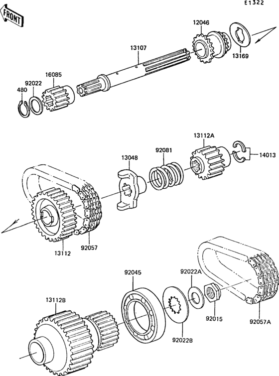 Secondary shaft