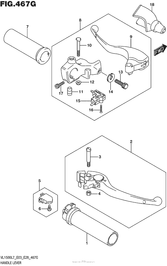 Handle Lever (Vl1500Tl7 E33)