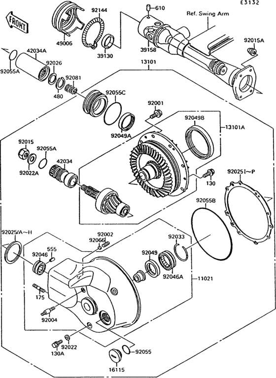 Drive shaft/final gear(1/2)