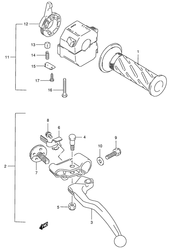 Left handle switch