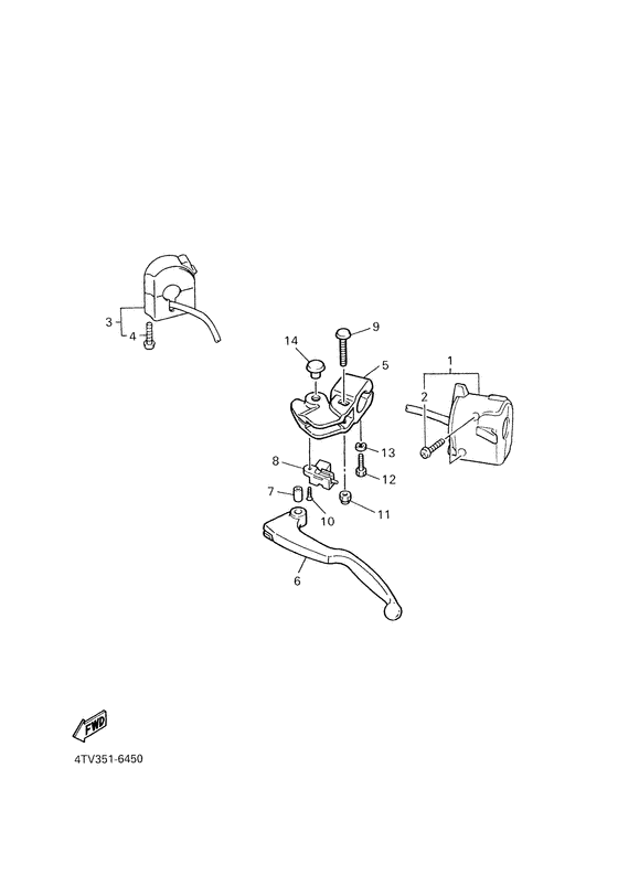 Handle switch. lever