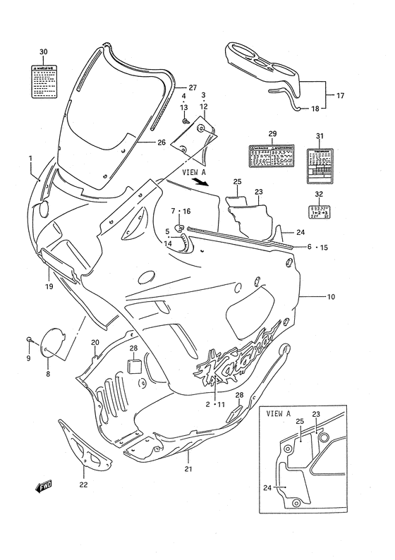 Cowling body