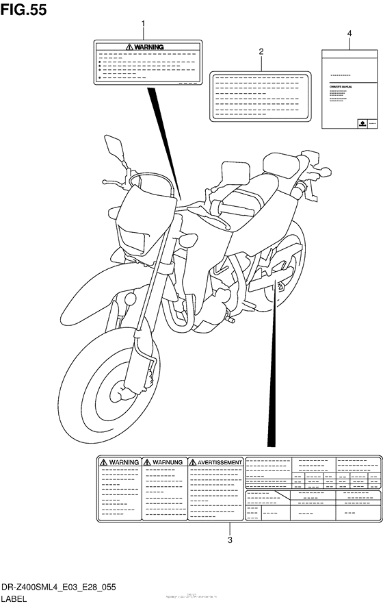 Label (Dr-Z400Sml4 E03)