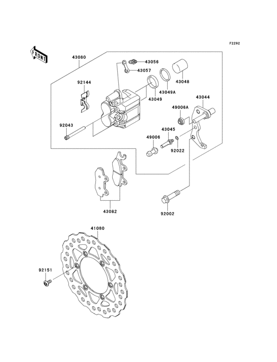  Передний тормоз