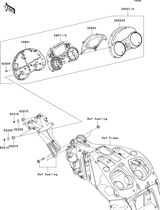 ZX1400 Приборы