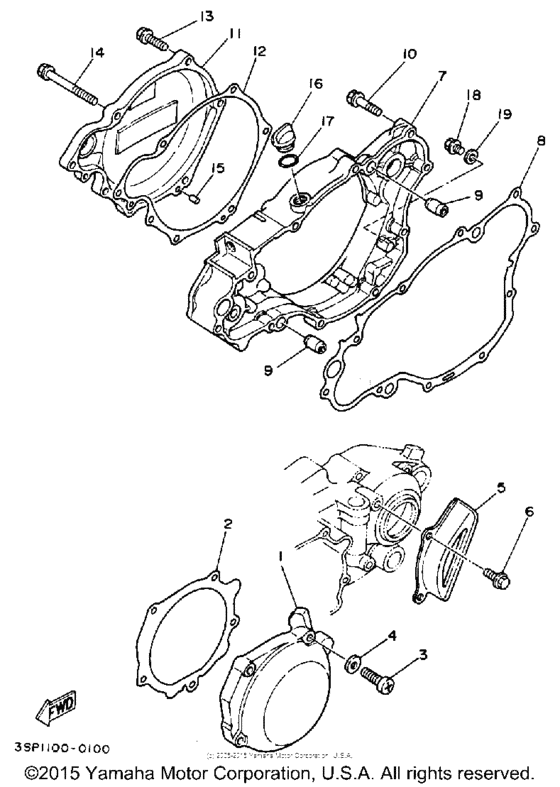 YZ250A Боковые крышки