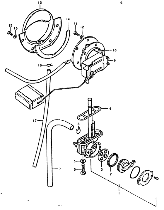 Fuel cock - fuel gauge