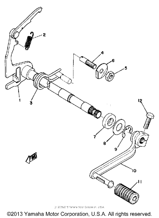 DT125A Переключение скоростей