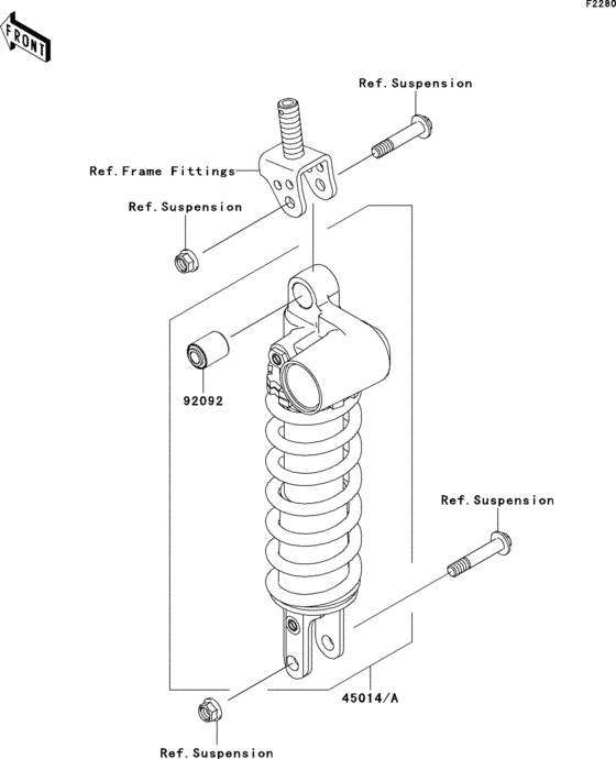 ZX1000 Амортизатор