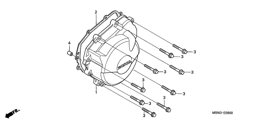  Крышка генератора