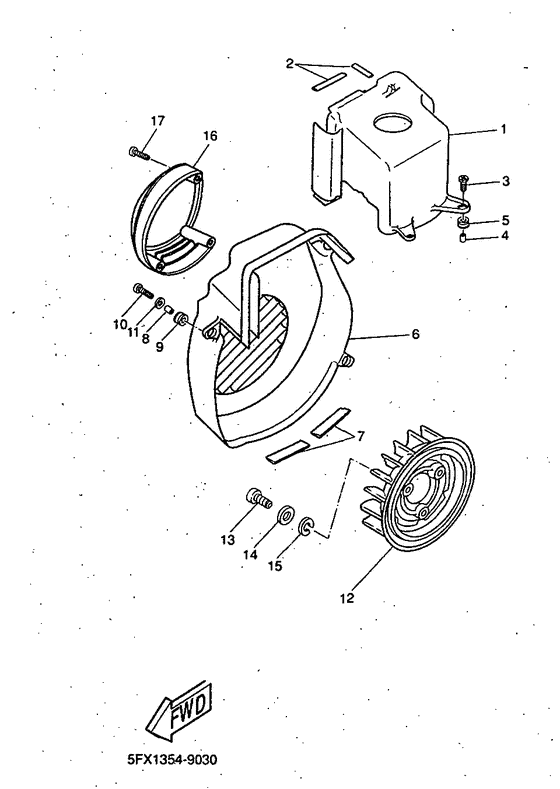 CW50 Air shroud. fan