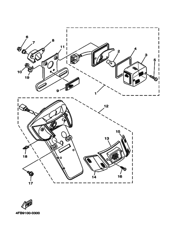 Taillight unit ass`y