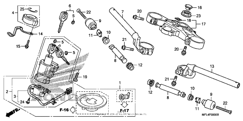Handlebar + top bridge