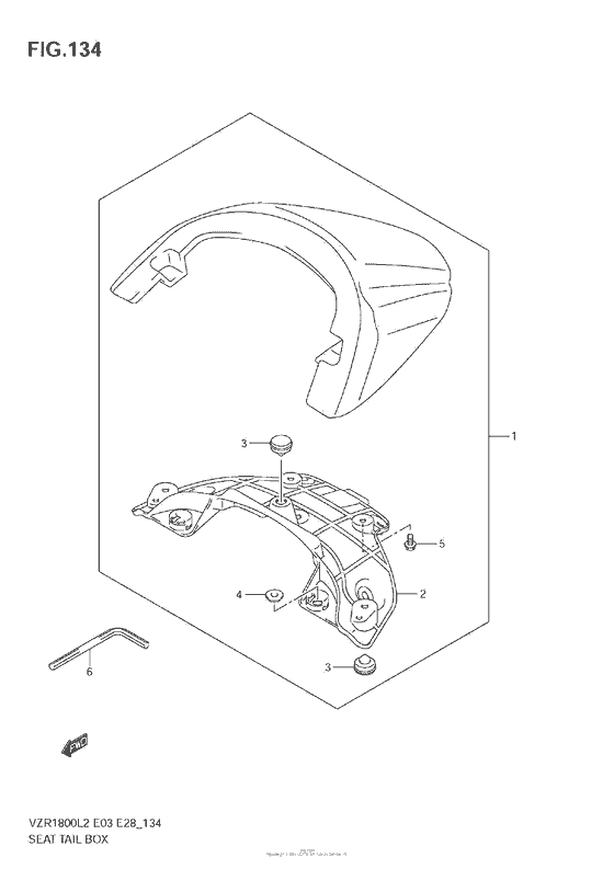 VZR1800 Seat Tail Box (Vzr1800 L2 E03)
