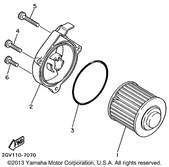 XV535L Масляный фильтр