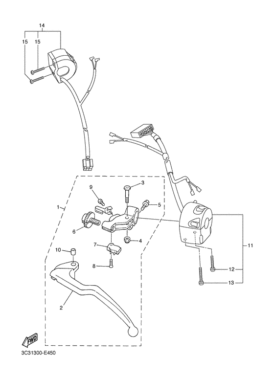FZ1-S Handle switch & lever