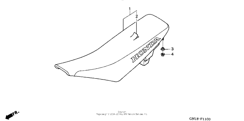 XR80R Сиденье