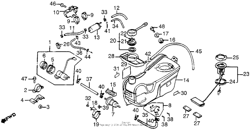 1200i/a fuel tank 84-85