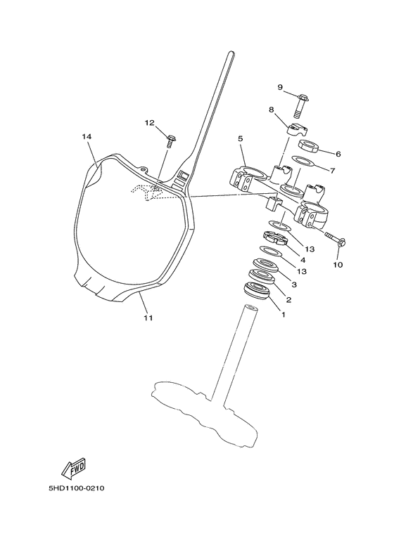 YZ125 Управление