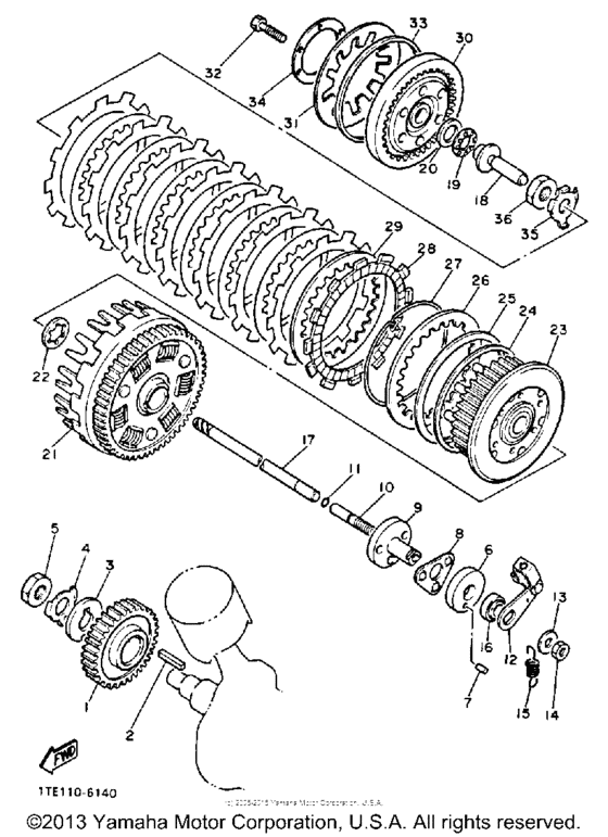 XV1100E Сцепление