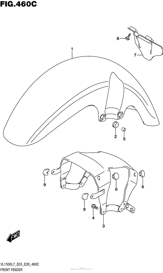 Front Fender (Vl1500Bl7 E33)