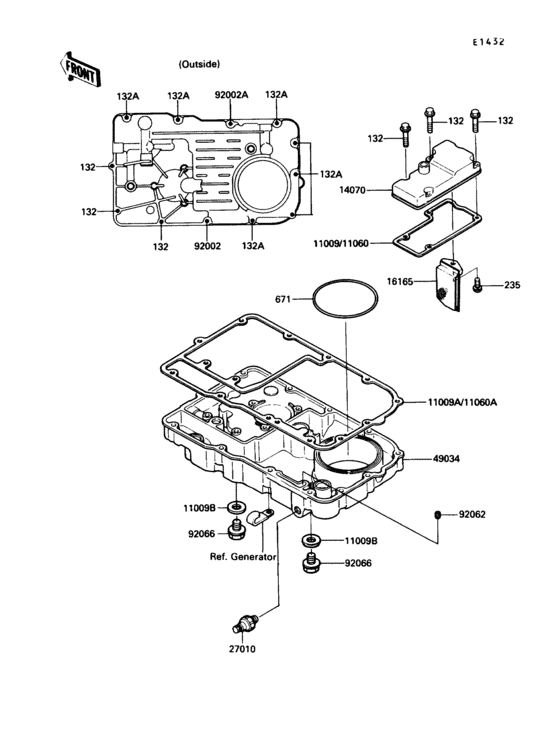 Breather body/oil pan