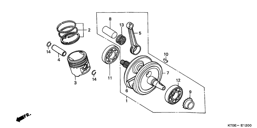 Crankshaft/piston
