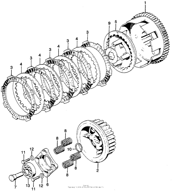 SL125 Сцепление