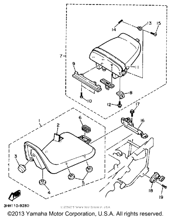 FZR600RB Сиденье