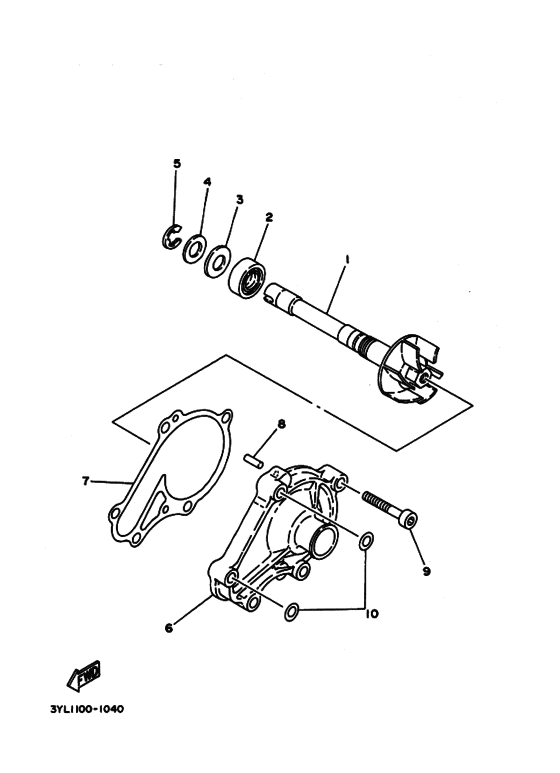 TZ250 Водяная помпа