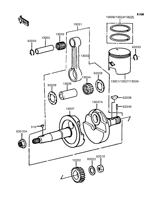 Crankshaft/piston
