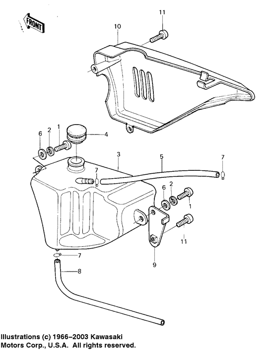 Side cover/oil tank