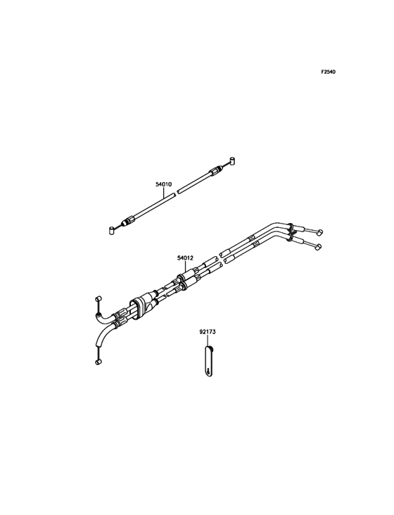 ZX1000 Тросы управления