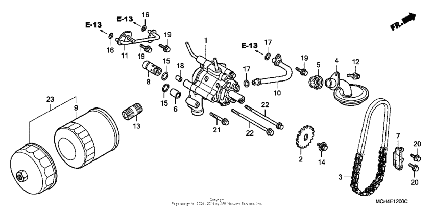 Oil filter + oil pump
