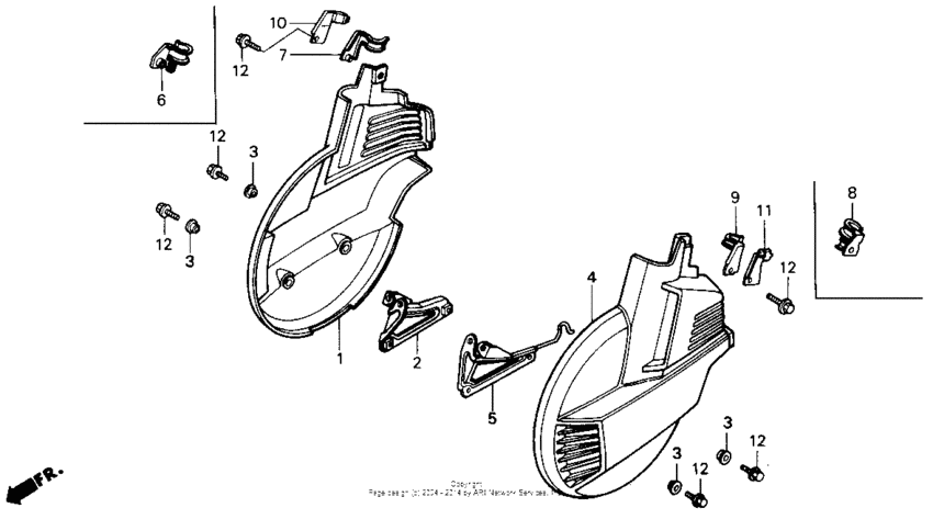 GL1500I Front wheel cover